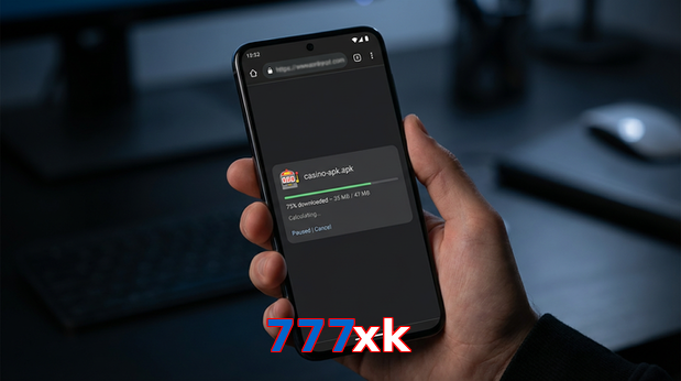 Main screen of 777Xk apk page for PK players
