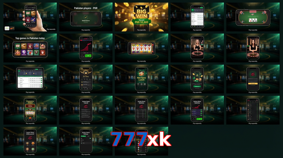 Main screen of 777Xk bet page for PK players