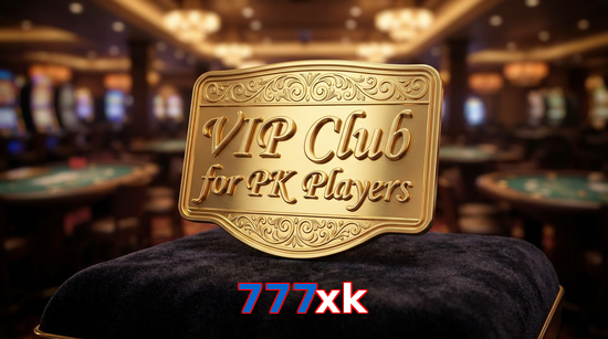 Main screen of 777Xk vip page for PK players